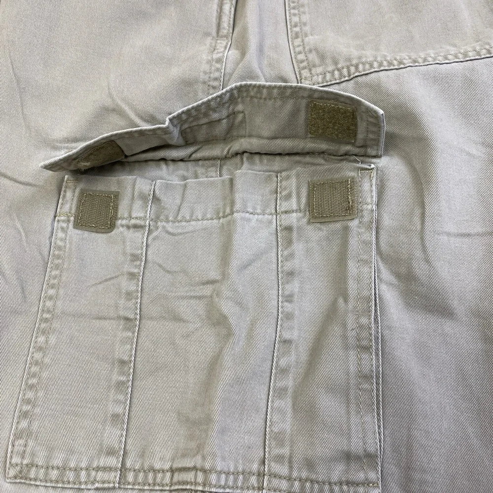 Wrangler Cargo Pants Men Beige Measures 35x32.5 No Sizing Baggy Grunge Workwear